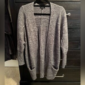 RW&Co. Grey Marl Knit Batwing Oversized Cardigan